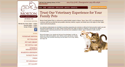 Desktop Screenshot of mortonsmallanimalclinic.com